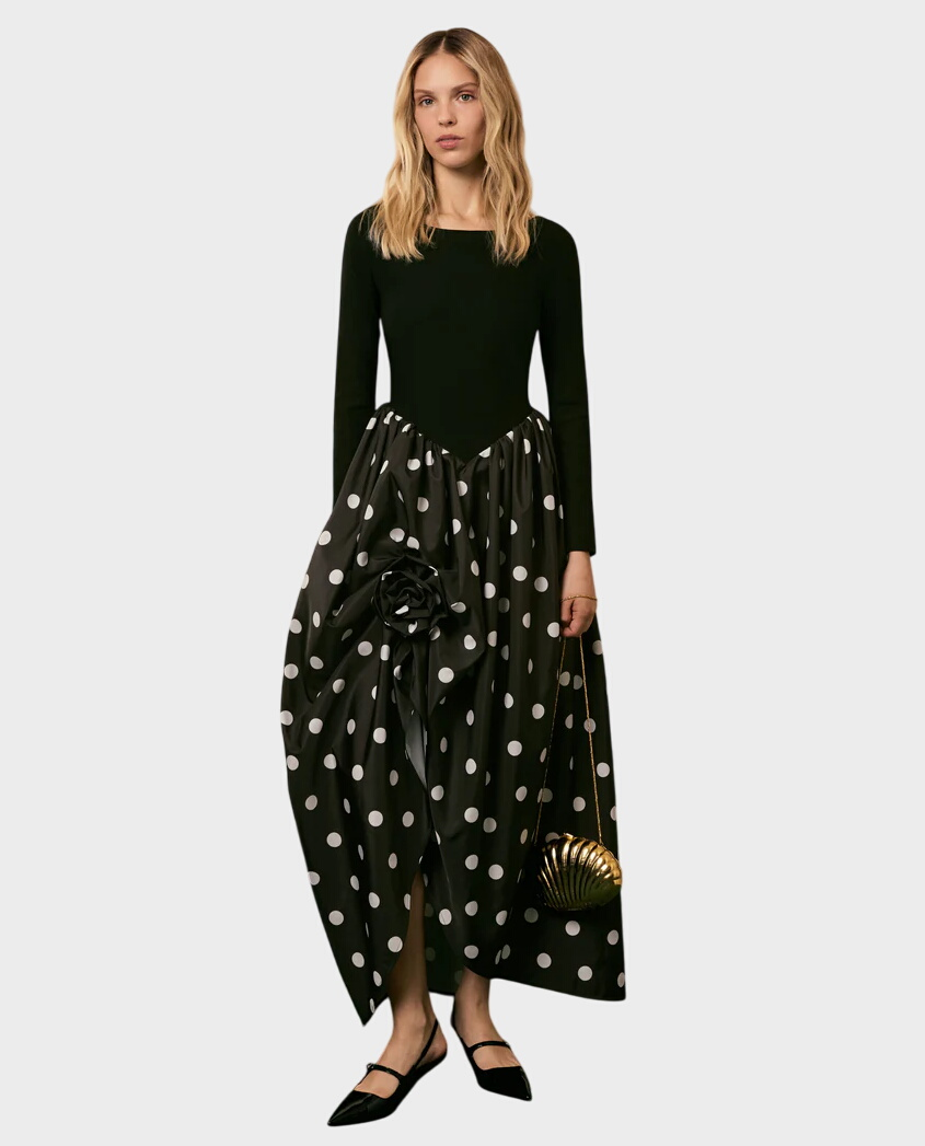 Sukienka ze spódnicą w kropki Aurora Polka Dot - Image #0