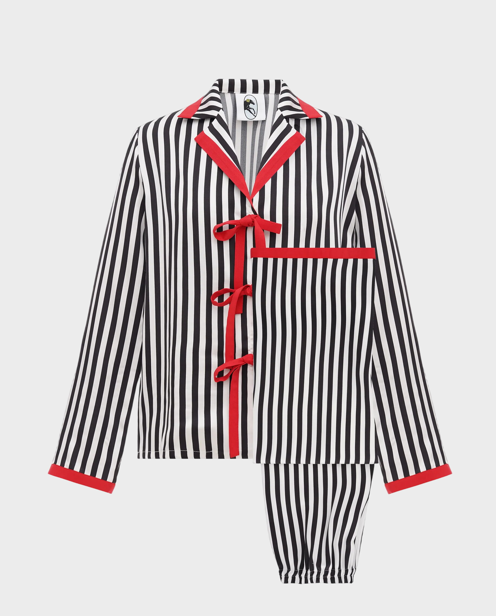 Set piżamowy w paski - Image #1