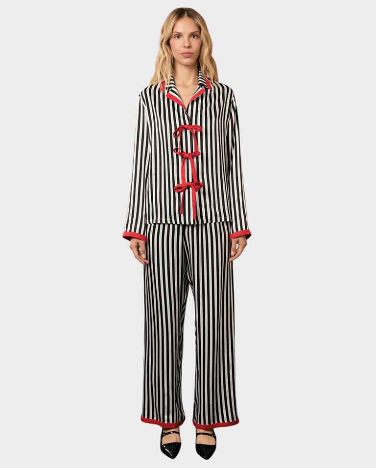 Set piżamowy w paski