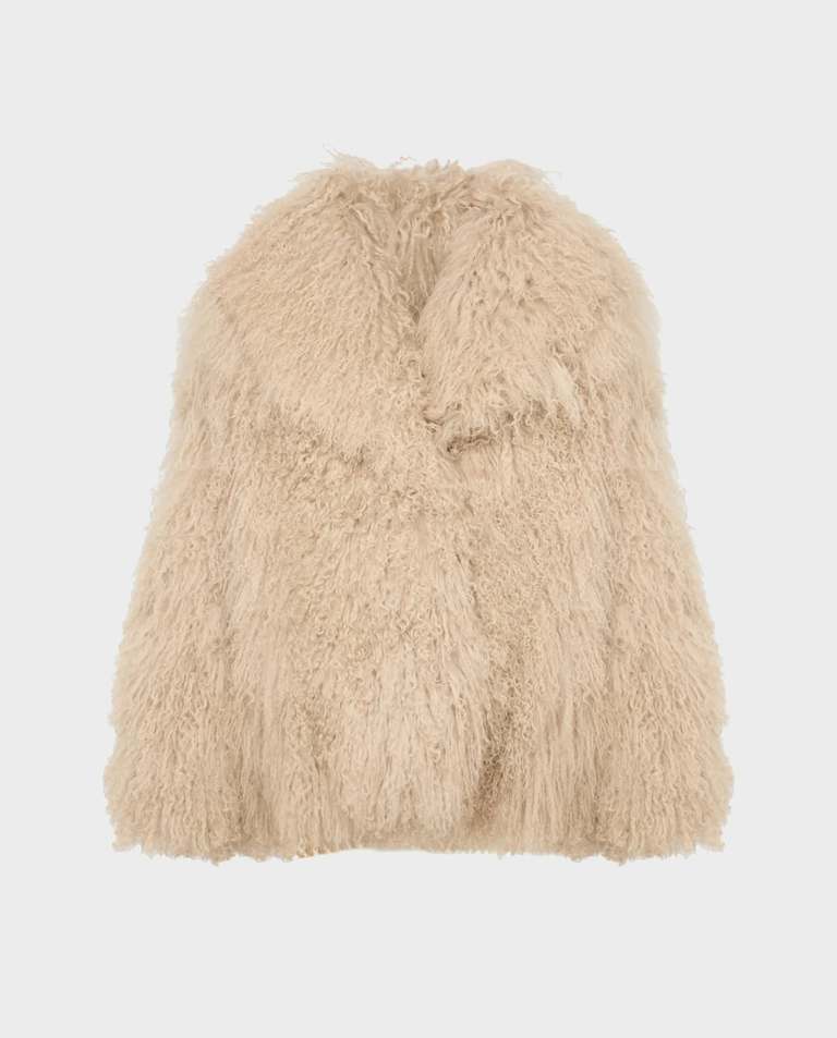 Beżowa kurtka oversize