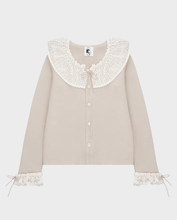 Kardigan z ozdobnym kołnierzykiem Malena - Image #0