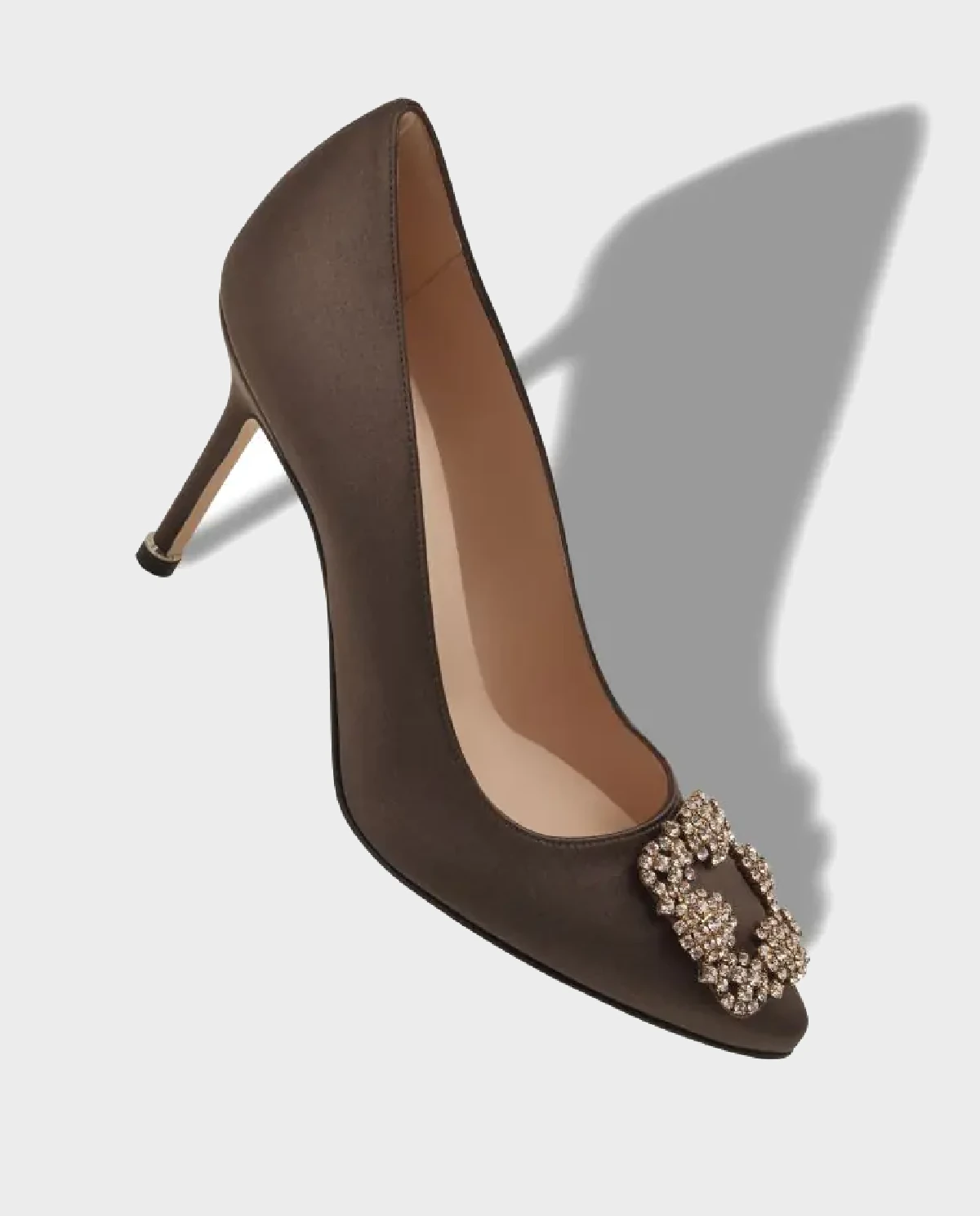 Brązowe szpilki Hangisi 90 - Image #2