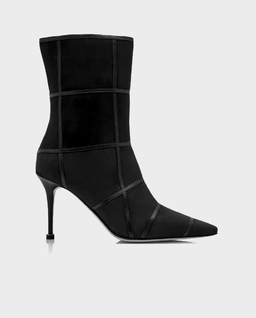 Czarne zamszowe botki Trulonapla 90 - Image #0