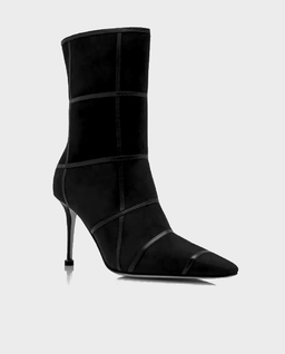 Czarne zamszowe botki Trulonapla 90 - Image #1