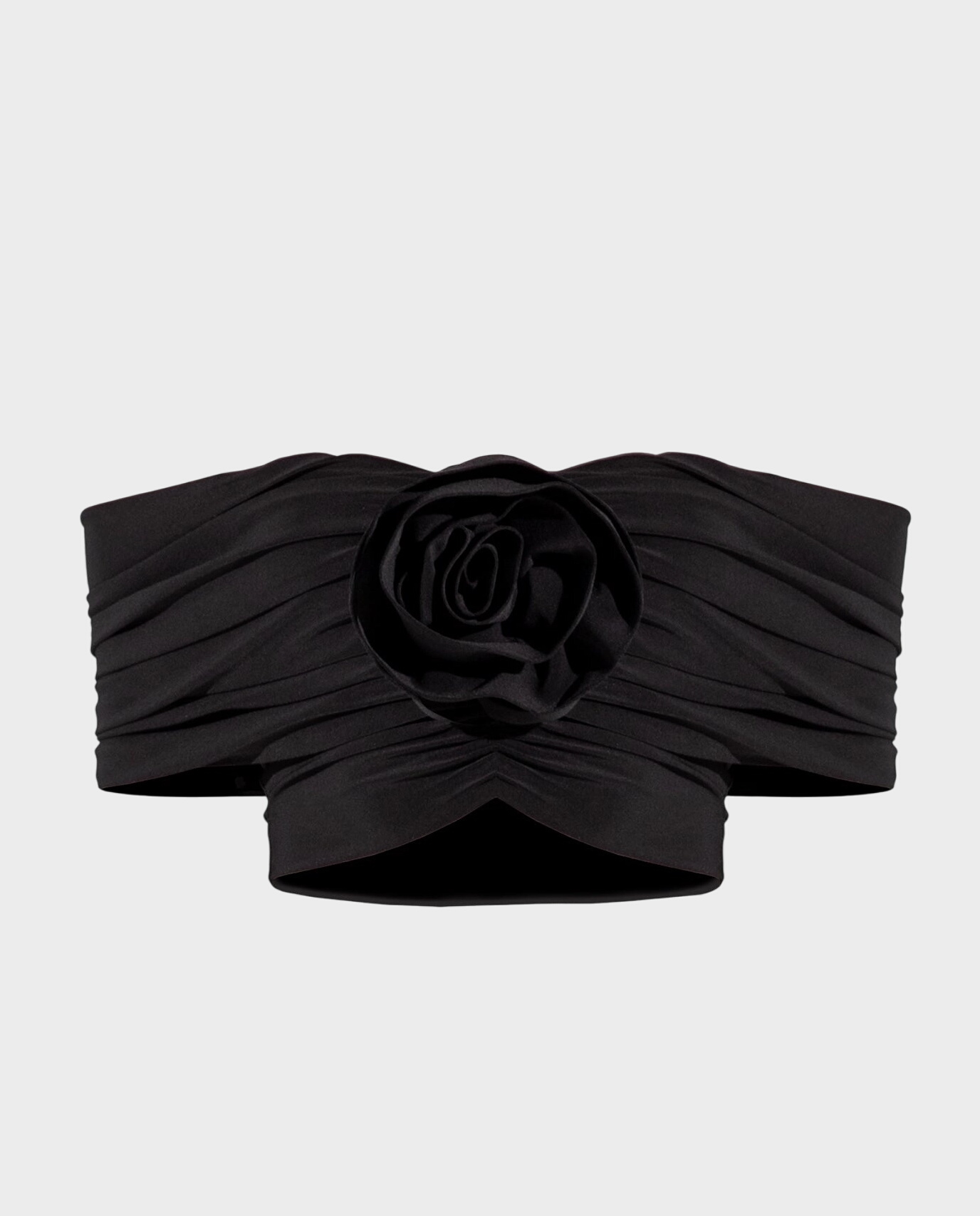 Czarny top z różą ROSA - Image #1