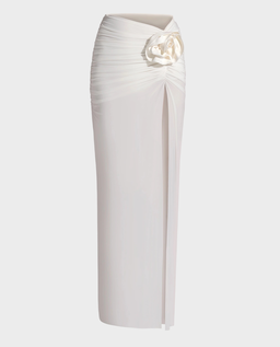 Biała spódnica z różą ROSA - Image #1