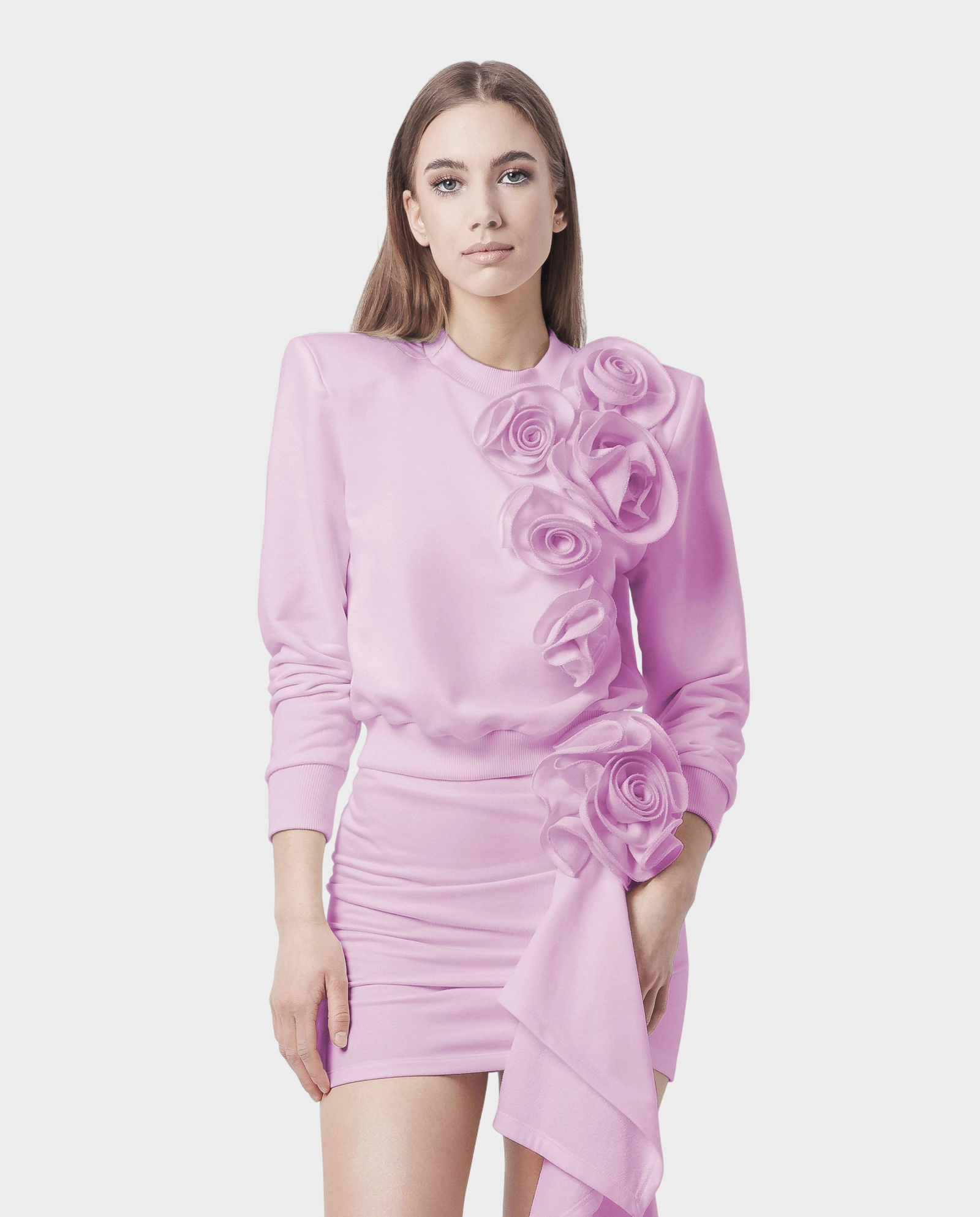 Różowa spódnica z różą WILSON - Image #3