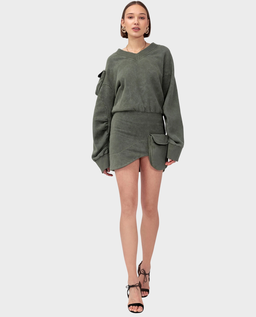 Sukienka Knot Khaki - Image #1