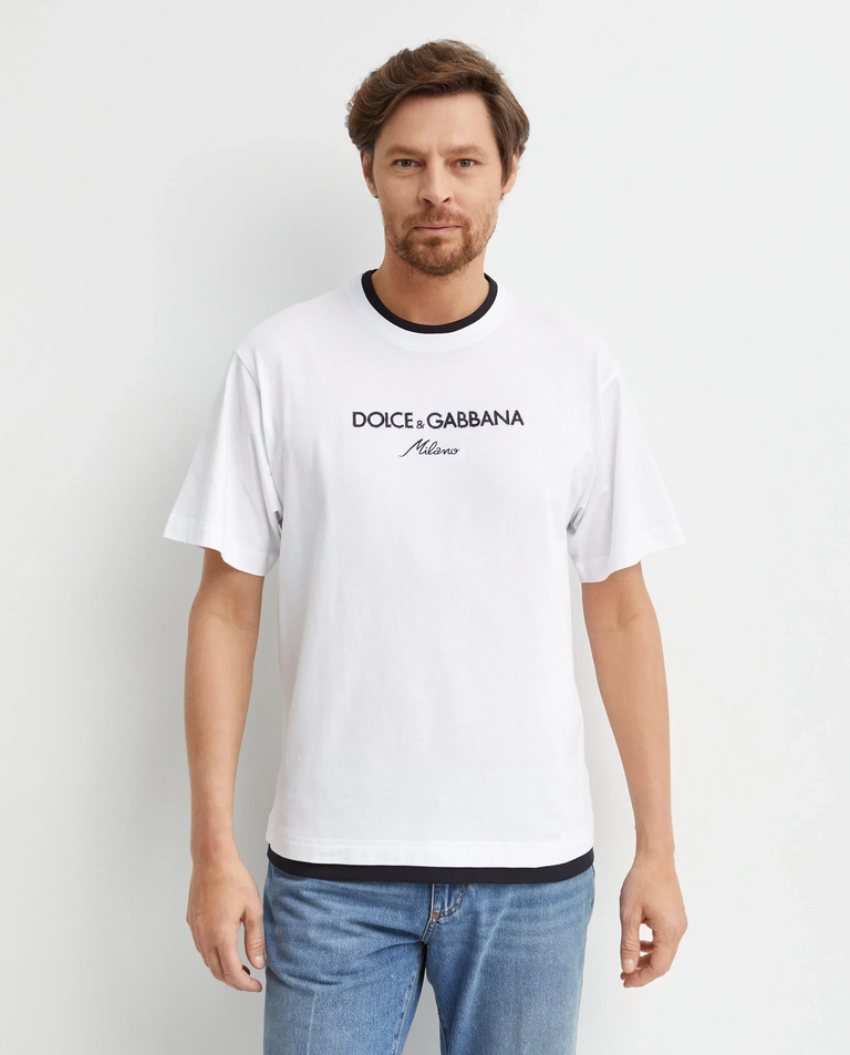 Biały t-shirt z logo