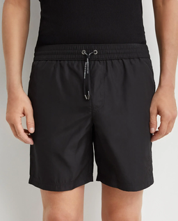 Czarne spodenki kąpielowe z logo - Image #0