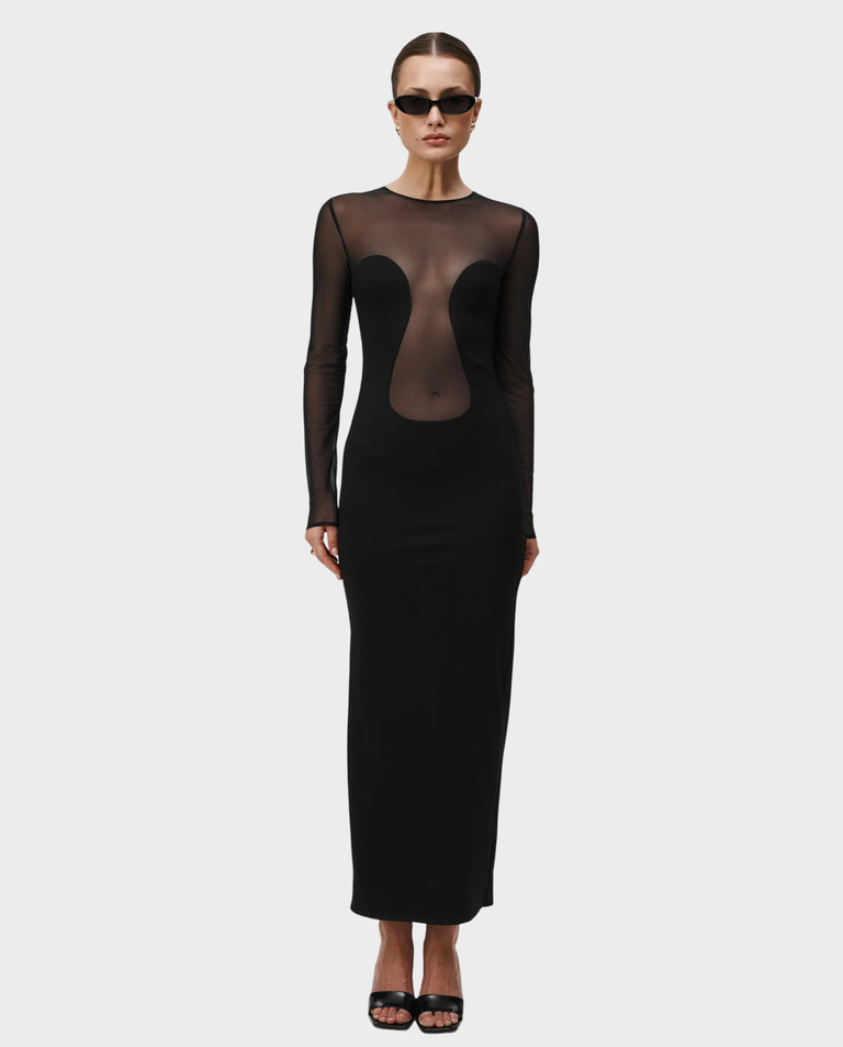 Czarna sukienka Sleek Silhouette