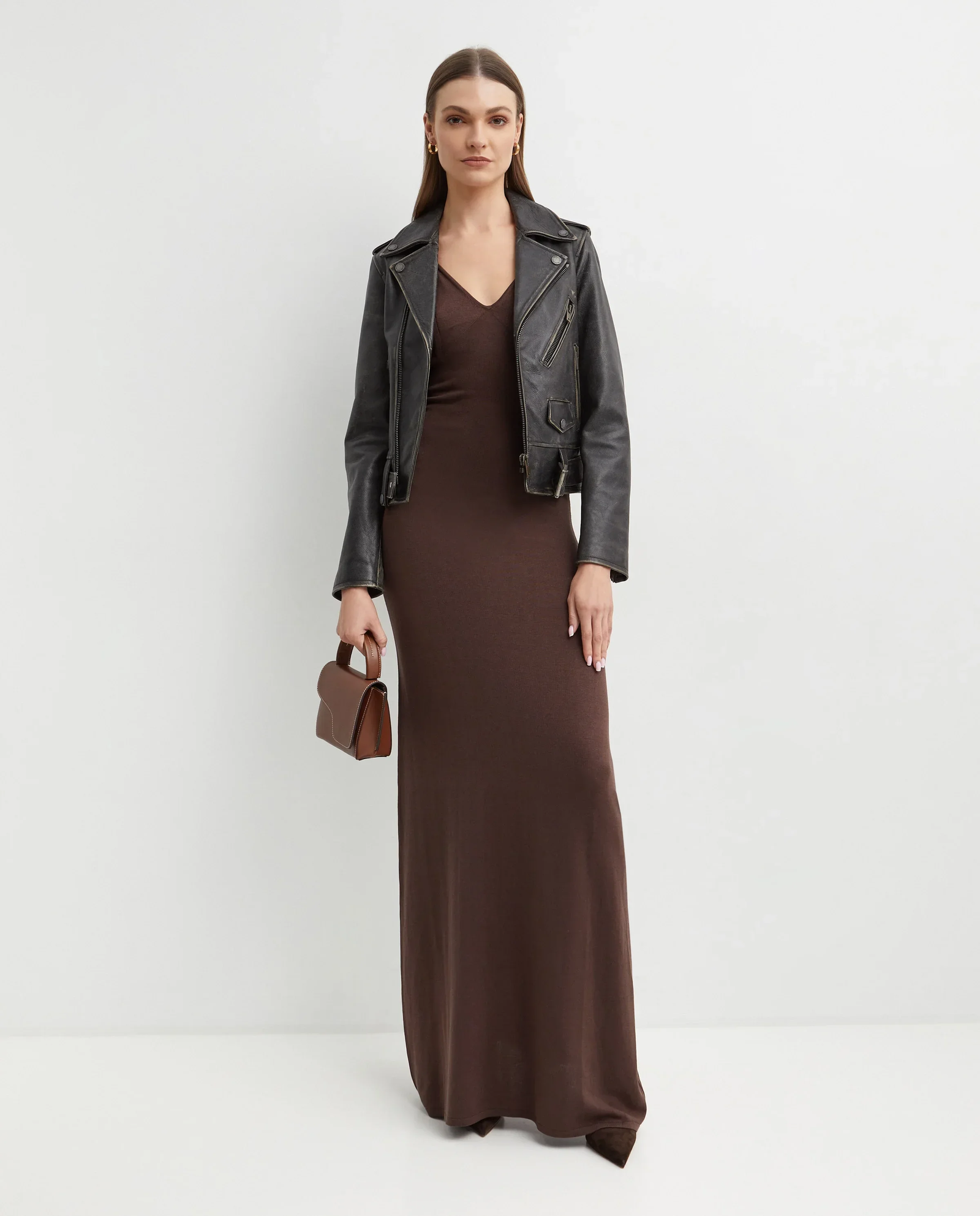 Skórzana kurtka typu biker - Image #2