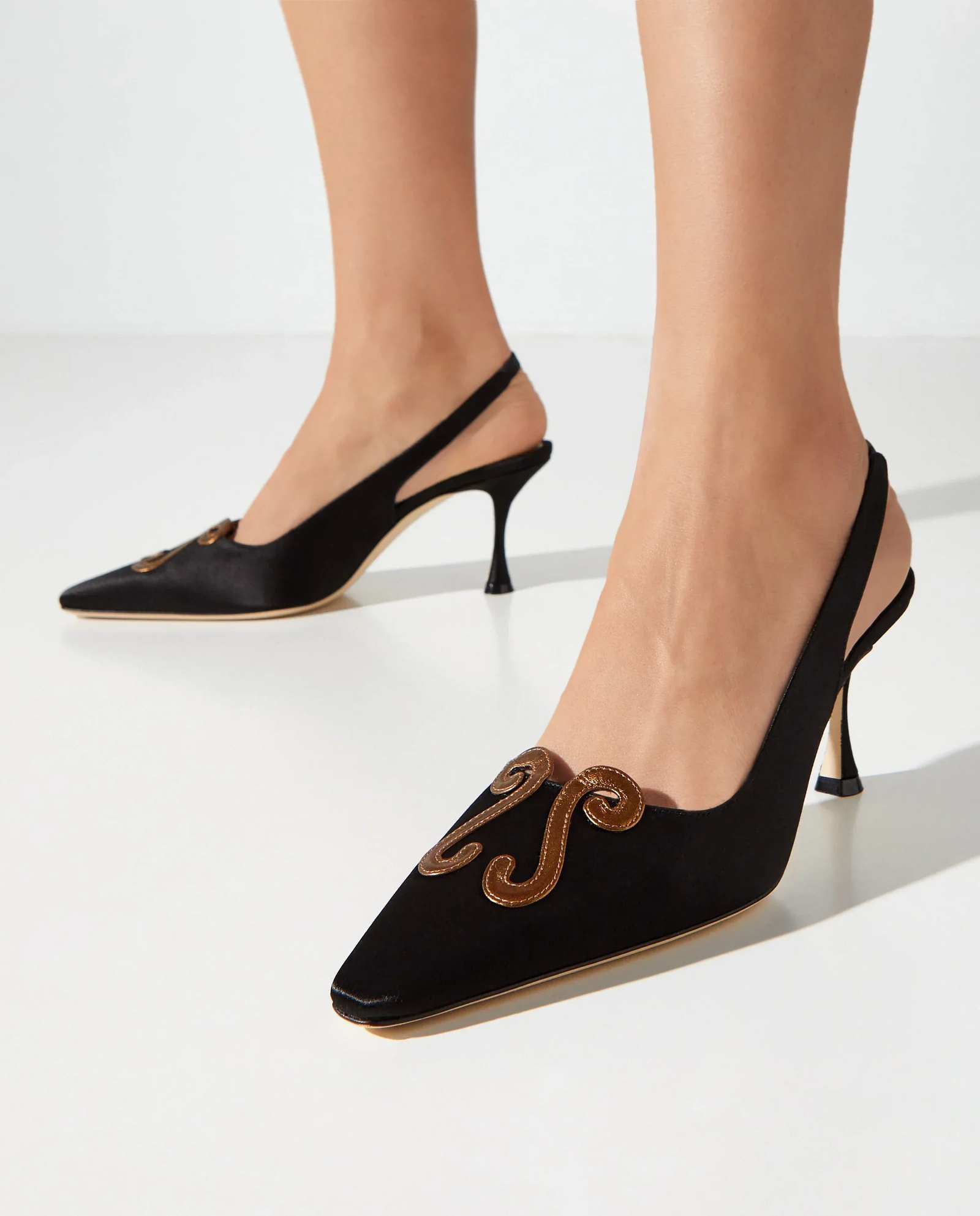 Czarne czółenka Durbar 70 - Image #0