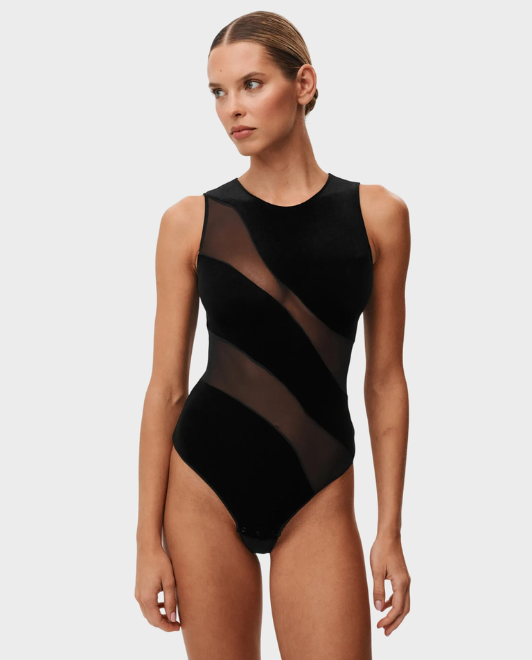 Body z siateczki i aksamitu Night Creature