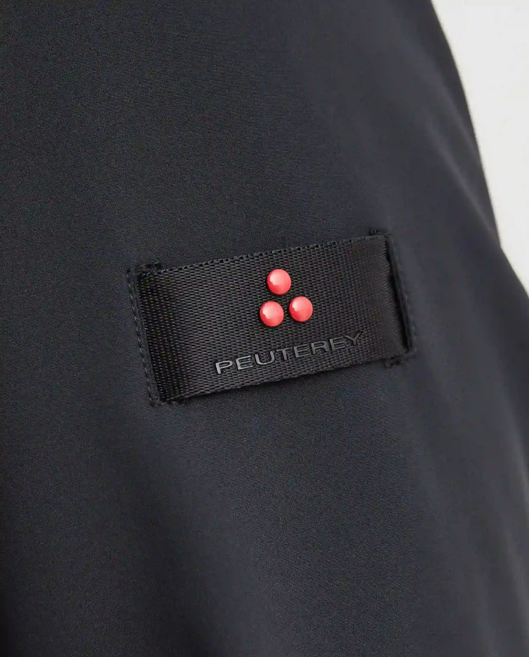 Czarny płaszcz z kapturem - Image #4