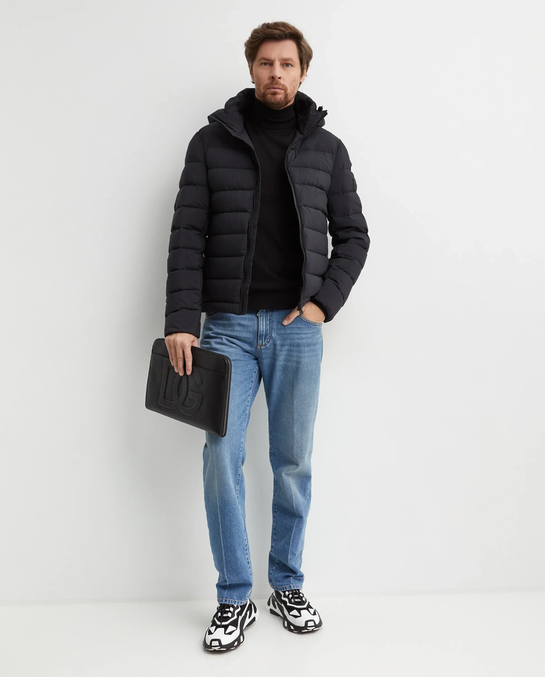 Czarna pikowana kurtka - Image #2