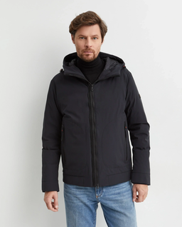 Granatowa kurtka z kapturem - Image #0