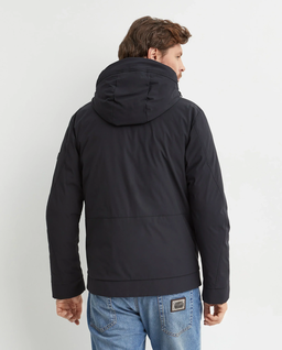 Granatowa kurtka z kapturem - Image #3