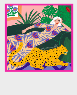 Jedwabna apaszka Fashion Muse L - Image #0