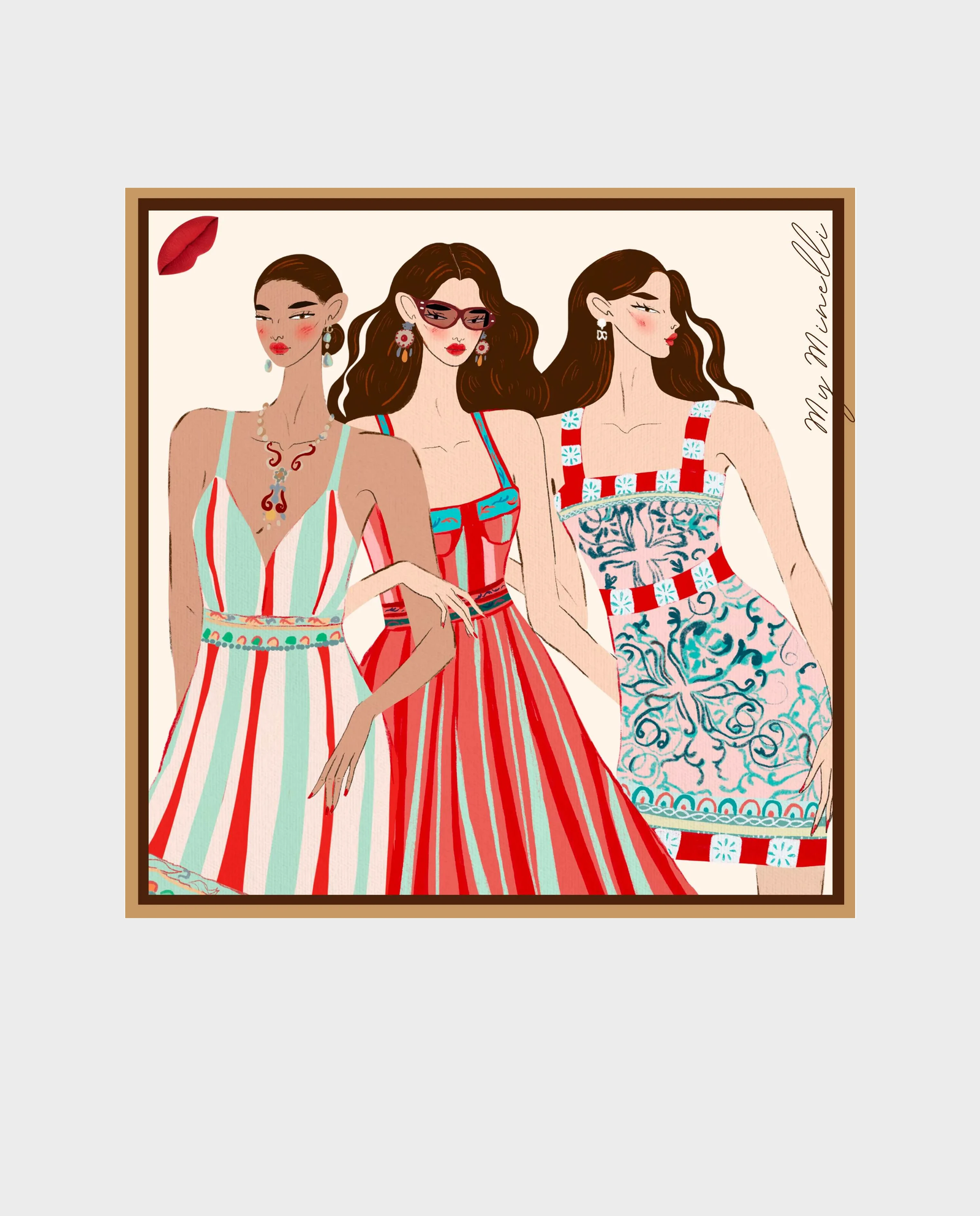 Jedwabna apaszka Dolce Vita S - Image #0