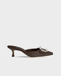 Brązowe mule na szpilce Mayjou 50 ‌ - Image #0