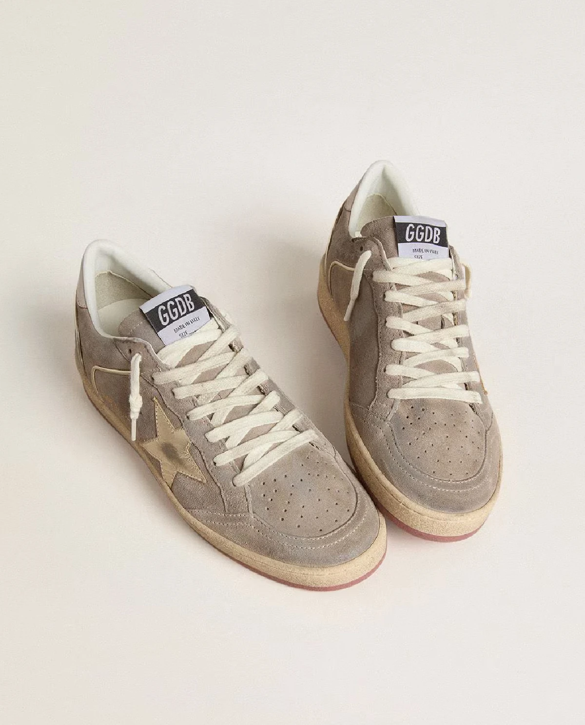 Zamszowe sneakersy BallStar z logo - Image #1