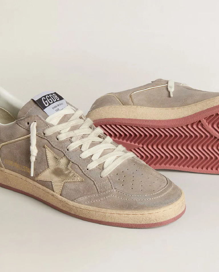 Zamszowe sneakersy BallStar z logo - Image #3