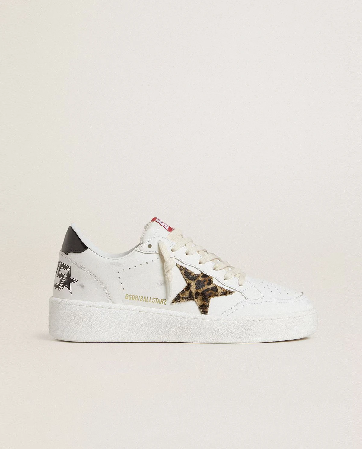 Białe skórzane sneakersy BallStar - Image #0