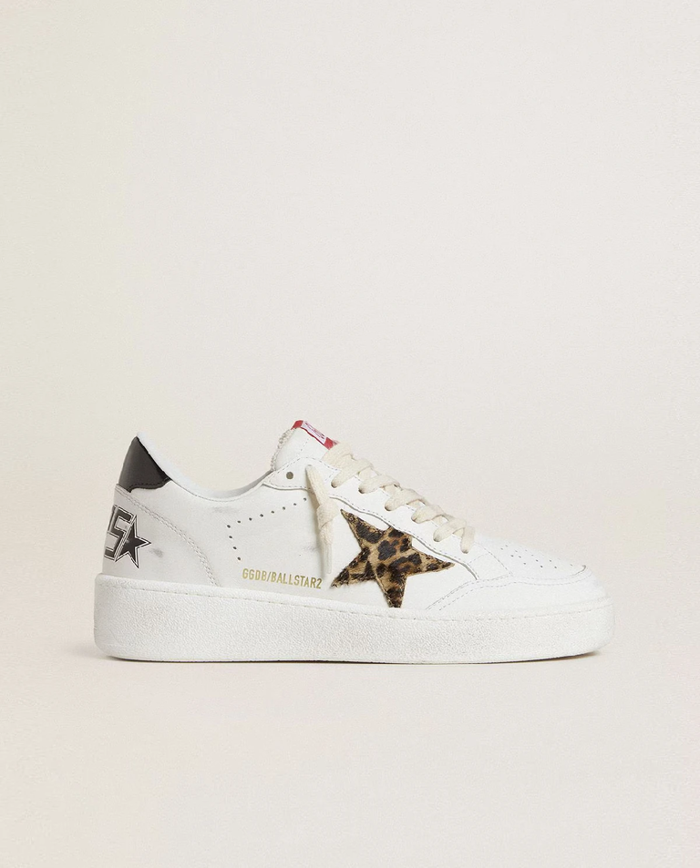 Białe skórzane sneakersy BallStar