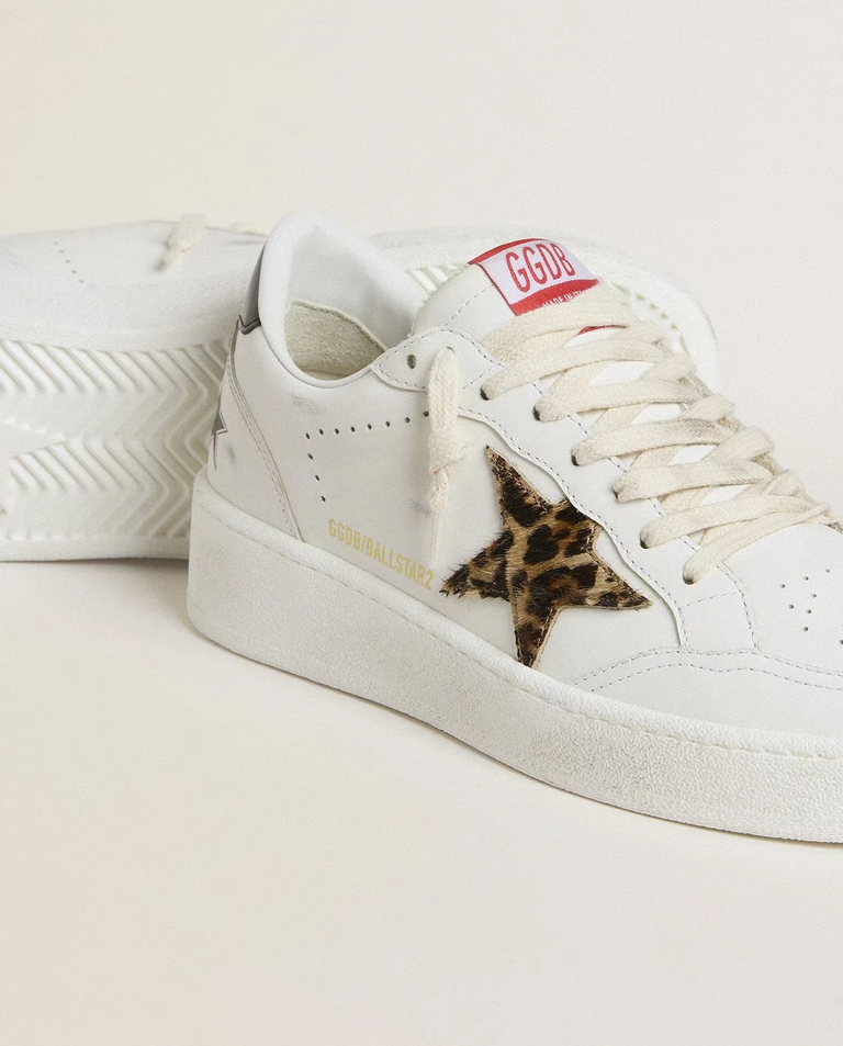 Białe skórzane sneakersy BallStar - Image #3