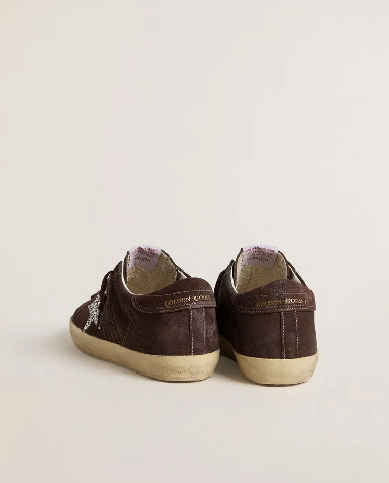 Brązowe zamszowe sneakersy Superstar - Image #2