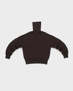 Ciemnobrązowy kaszmirowy golf Jill - Image #0