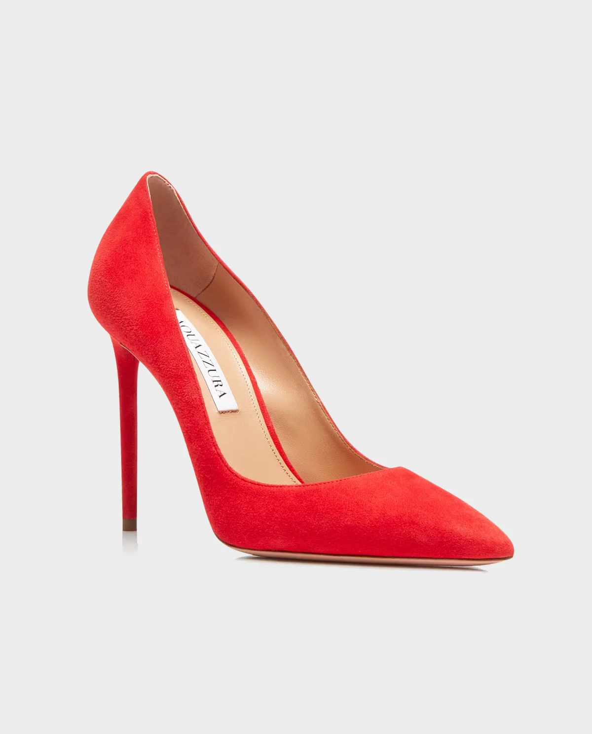 Czerwone zamszowe szpilki Purist 105 - Image #1