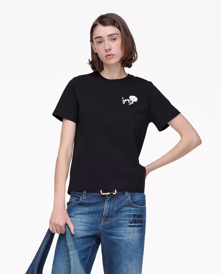 Czarna koszulka z nadrukiem