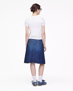 Biała koszulka z logo Daisy Slim - Image #3