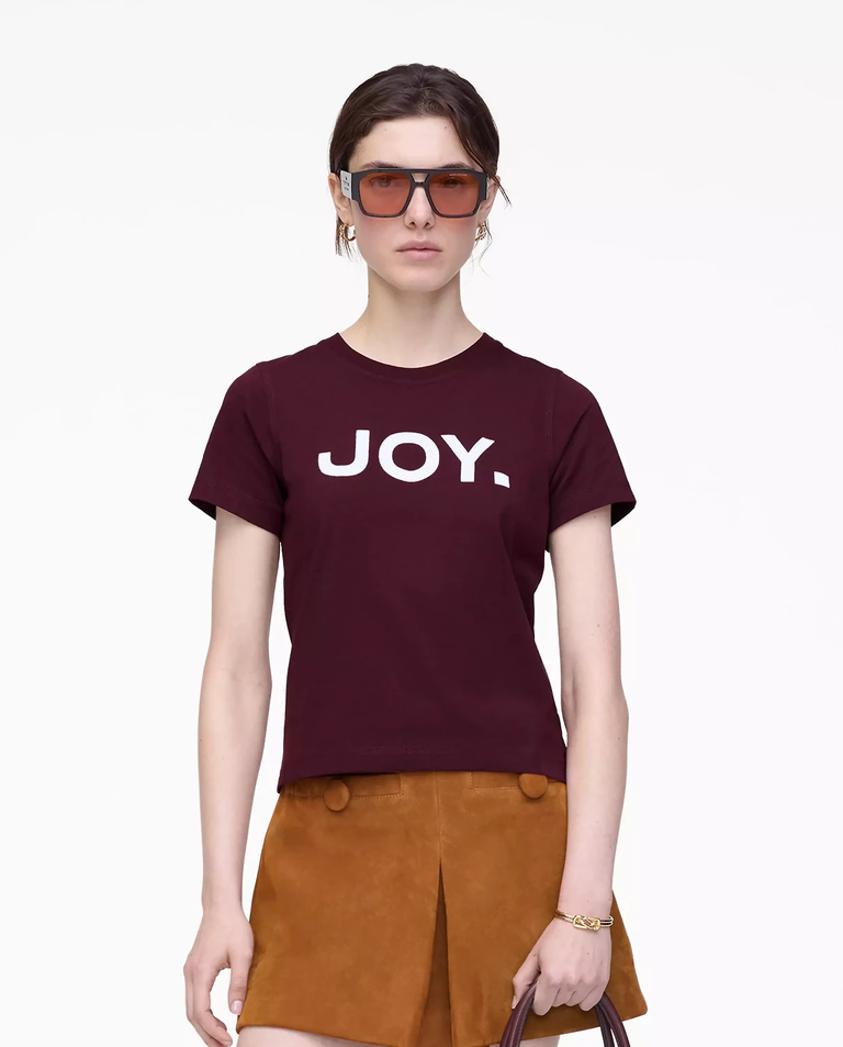 Burgundowa koszulka Joy Slim