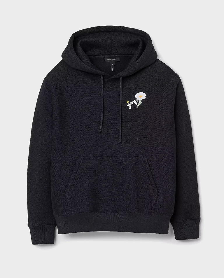Czarna bluza kapturem Marc is Joy