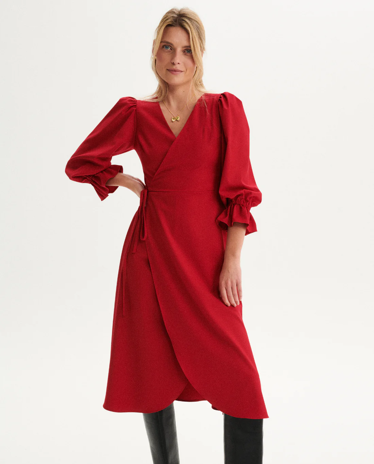 Czerwona sukienka Avvolta