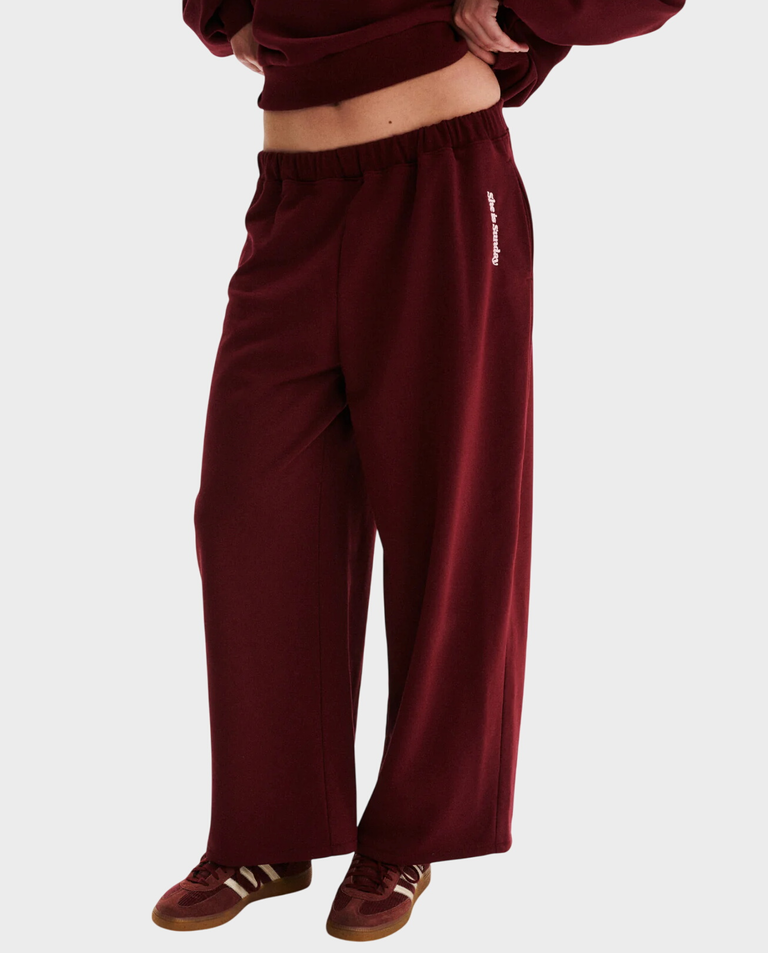 Bordowe spodnie Amore