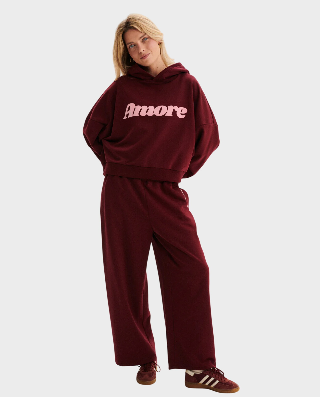 Bordowe spodnie Amore - Image #2