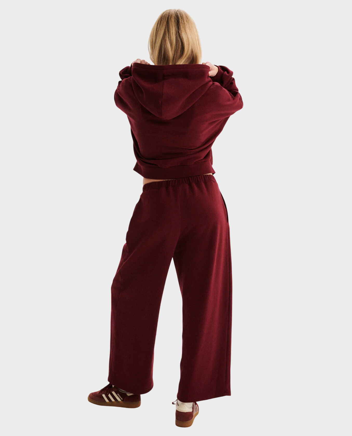 Bordowe spodnie Amore - Image #4