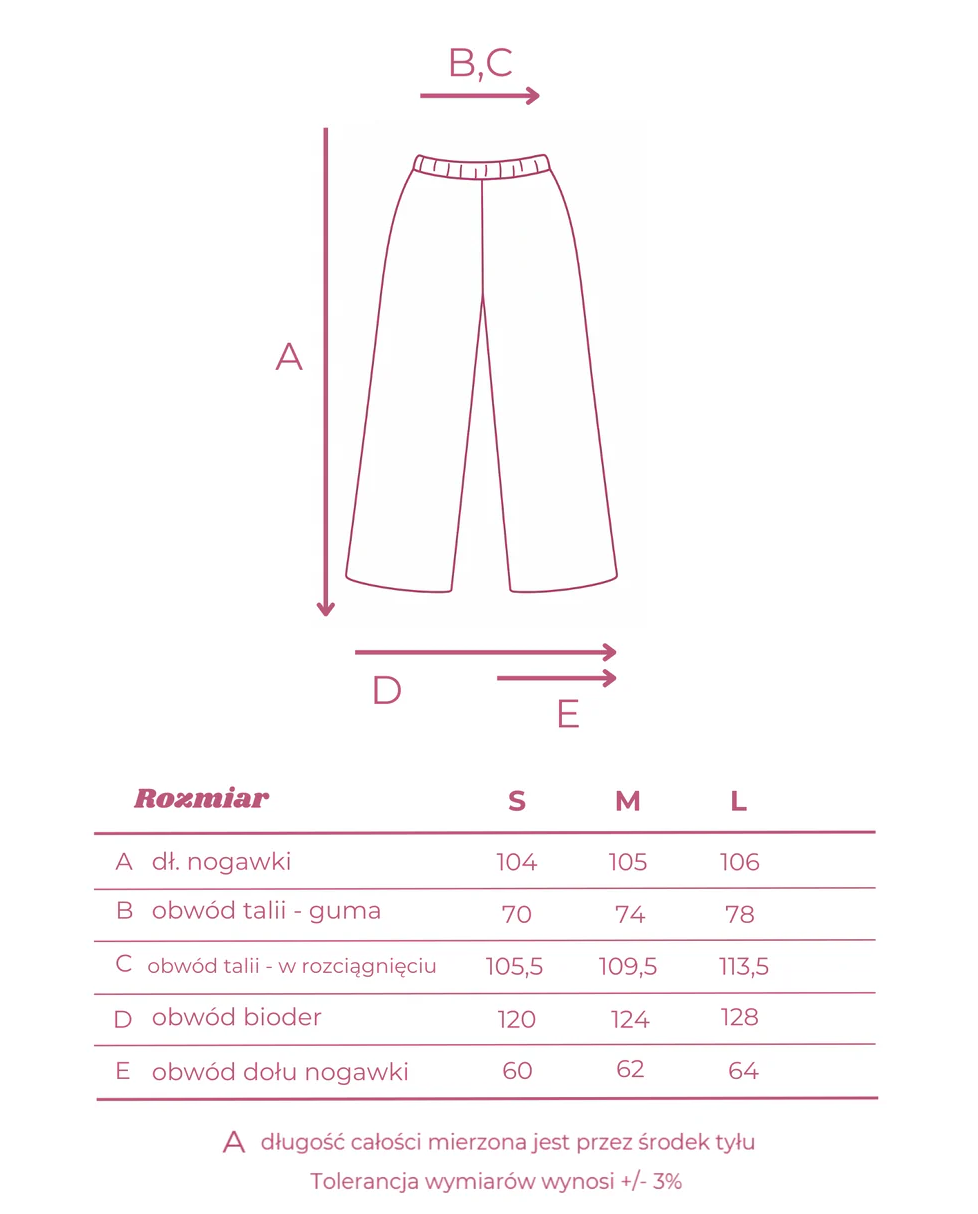 Bordowe spodnie Amore - Image #6