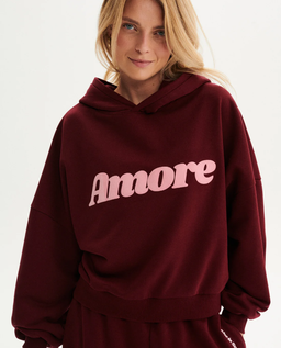Bordowa bluza Amore - Image #2