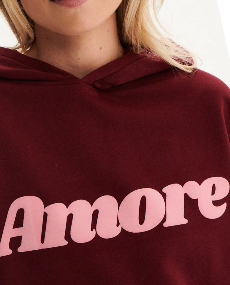 Bordowa bluza Amore - Image #5