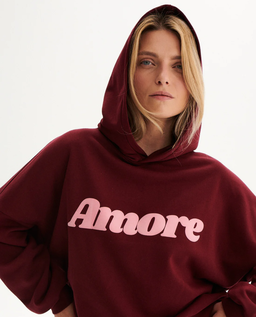 Bordowa bluza Amore - Image #6