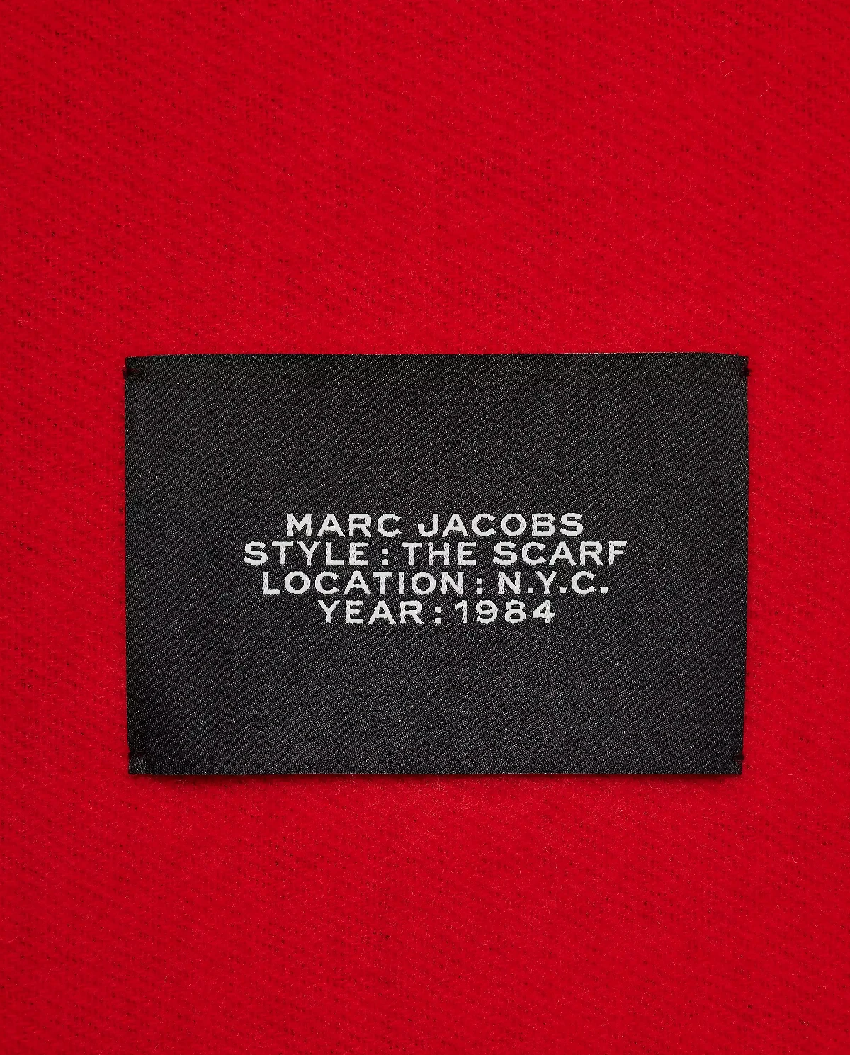 Burgundowo-czerwony szalik z logo - Image #3