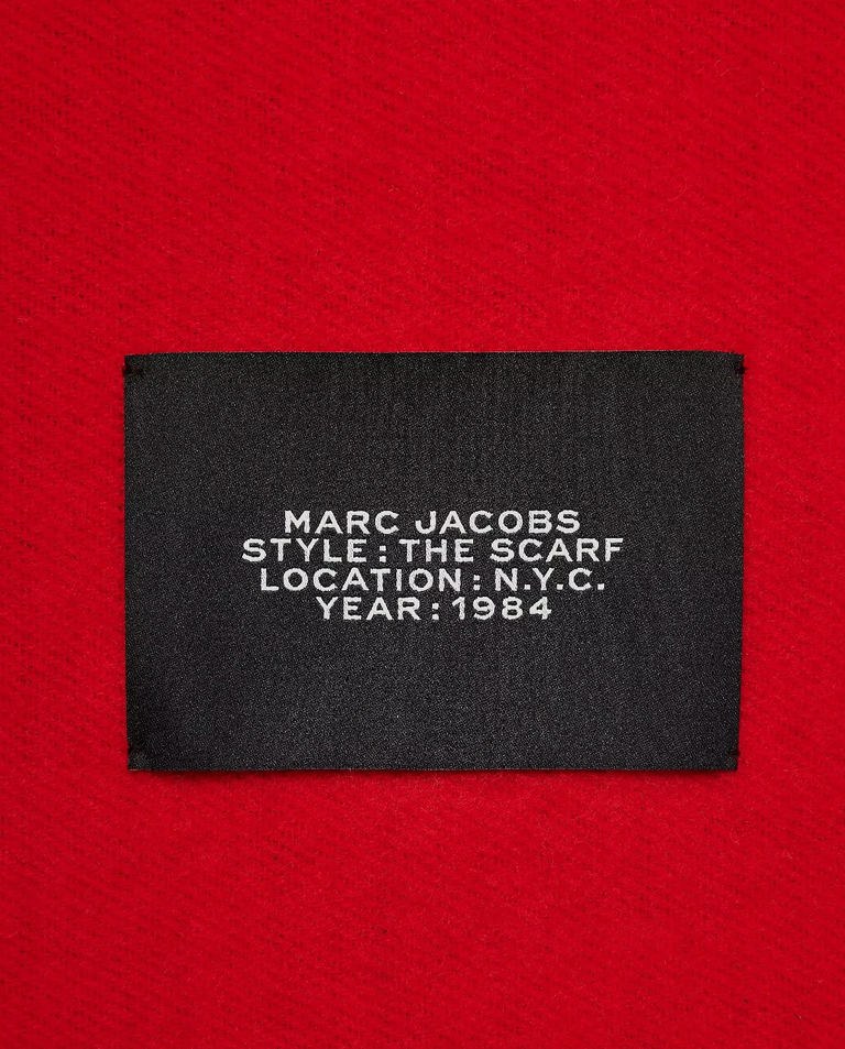 Burgundowo-czerwony szalik z logo - Image #3