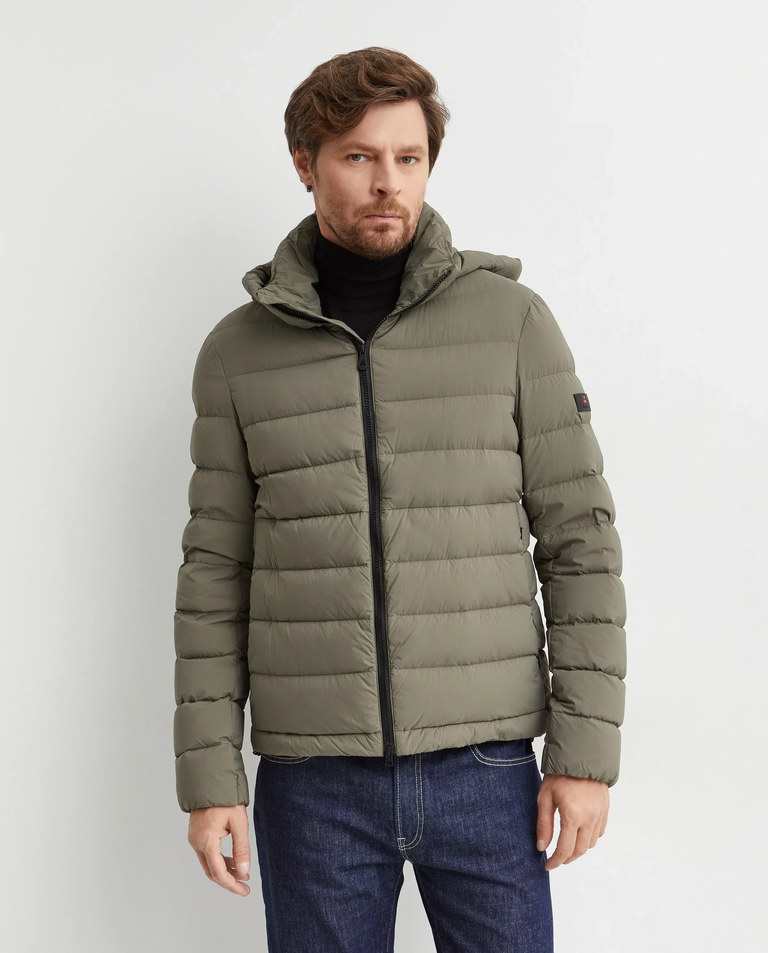 Oliwkowa pikowana kurtka