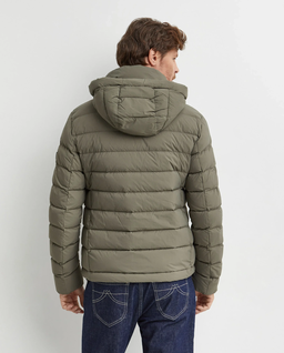Oliwkowa pikowana kurtka - Image #3