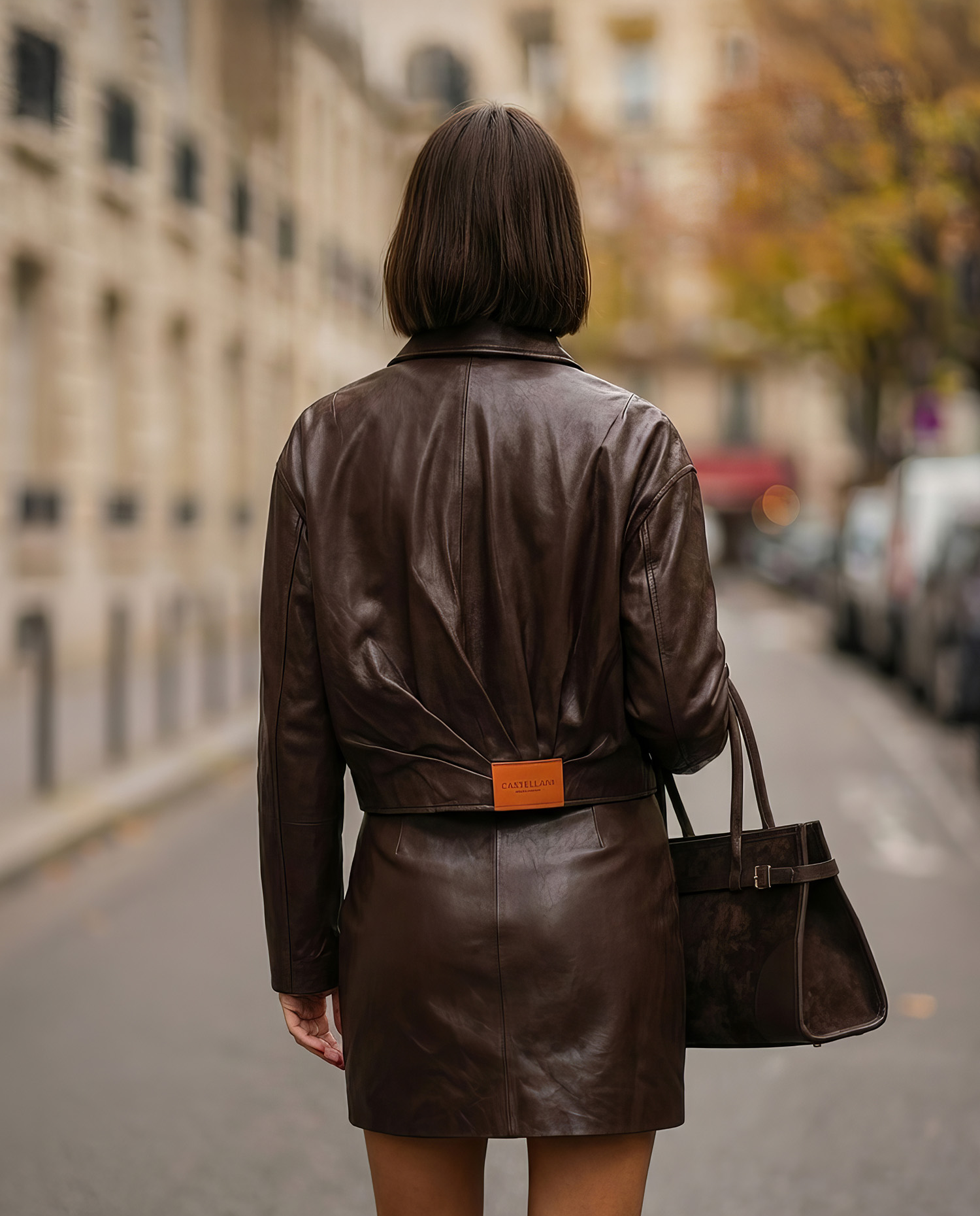 Czekoladowa ramoneska Jeff - Image #2